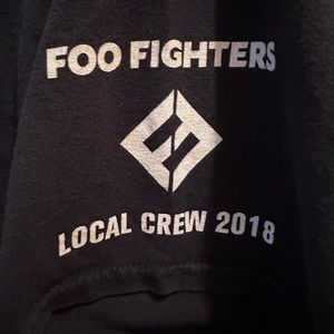 The Foo Fighters 2018 local crew concert shirt